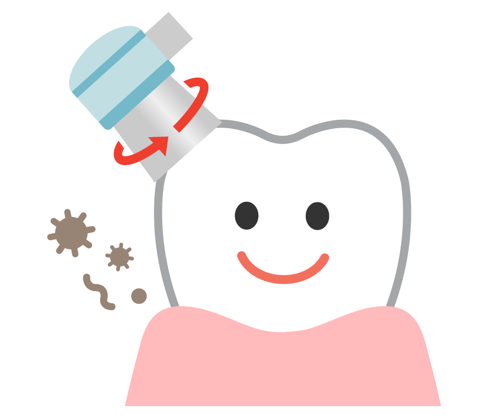 歯のクリーニングで、すっきりした口元へ